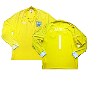 2010-2011 England Goalkeeper LS Shirt (Black) (Excellent) (BANKS 1)_0