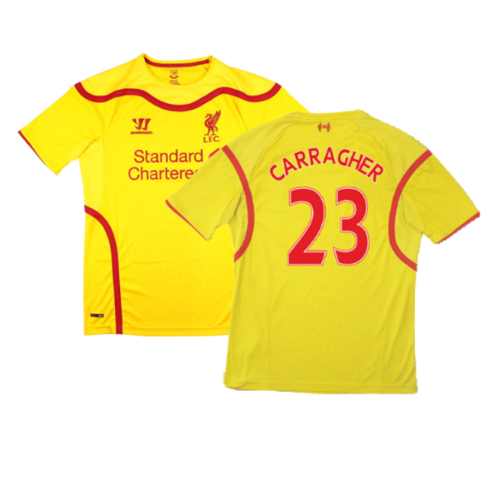 Liverpool 2014-15 Away Football Shirt (Very Good) (Carragher 23)