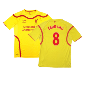 Liverpool 2014-15 Away Football Shirt (Very Good) (GERRARD 8)_0