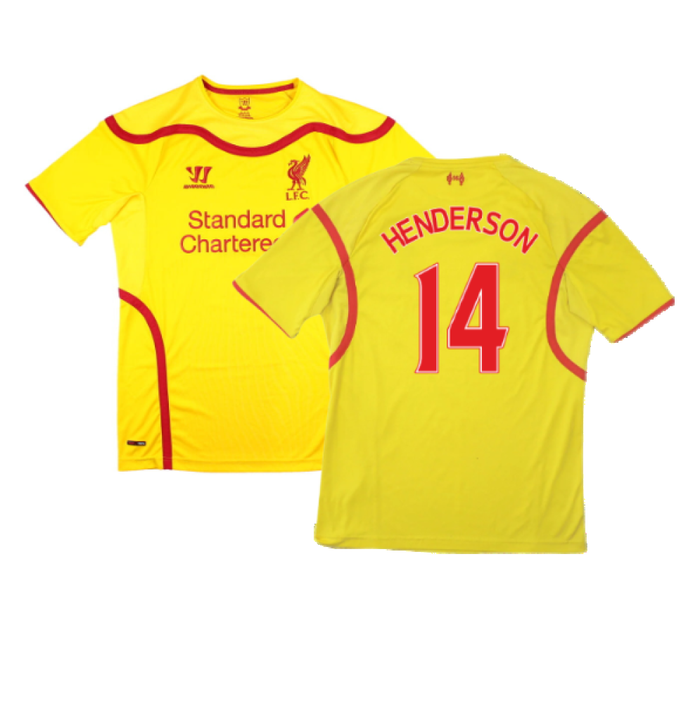 Liverpool 2014-15 Warrior Away Shirt (Very Good) (HENDERSON 14)