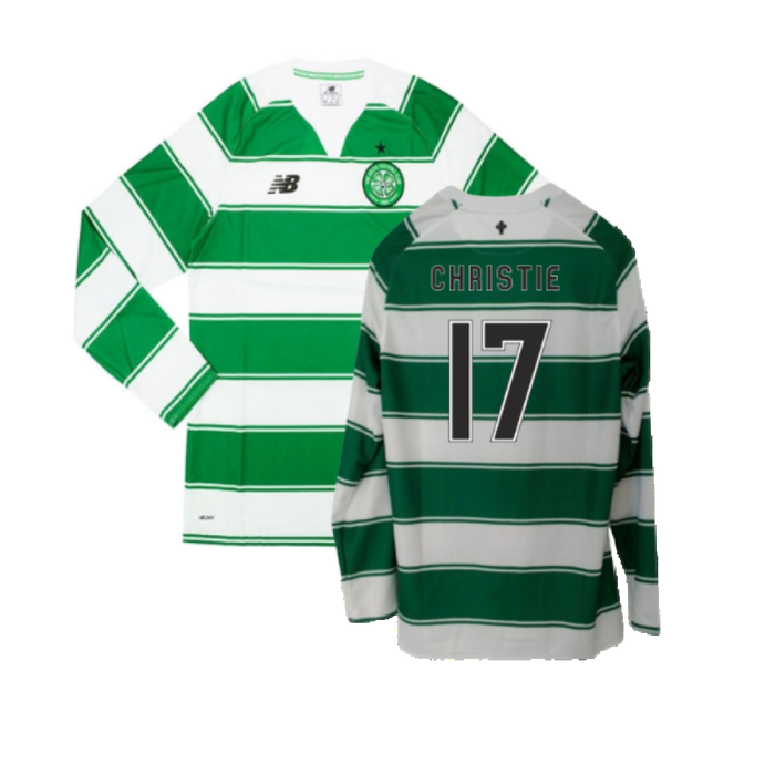 Celtic 2015-16 Long Sleeve Home Shirt (3XL) (Excellent) (Christie 17)