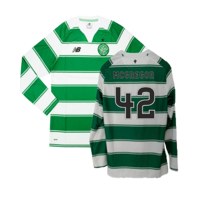 Celtic 2015-16 Long Sleeve Home Shirt (3XL) (Excellent) (McGregor 42)