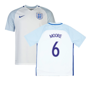 2016-2017 England Home Nike Football Shirt (L) (Excellent) (Moore 6)_0