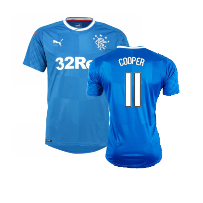 Rangers 2016-17 Home Shirt (M) (Very Good) (Cooper 11)