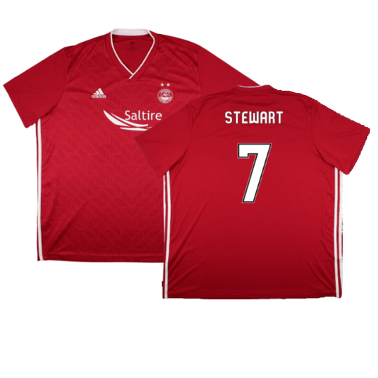 Aberdeen 2018-19 Home Shirt (S) (Excellent) (Stewart 7)_0