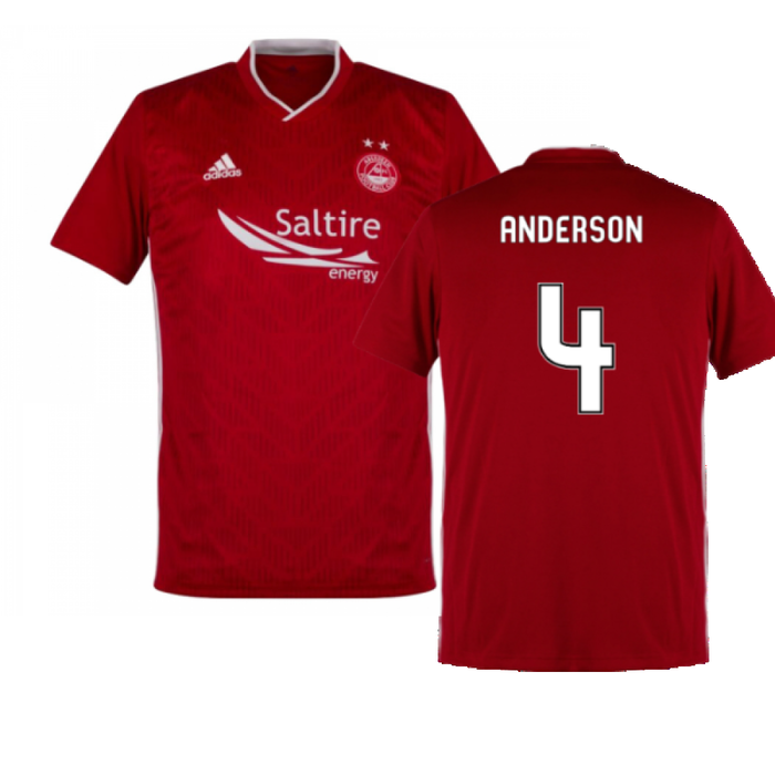 Aberdeen 2019-20 Home Shirt (XS) (Excellent) (Anderson 4)