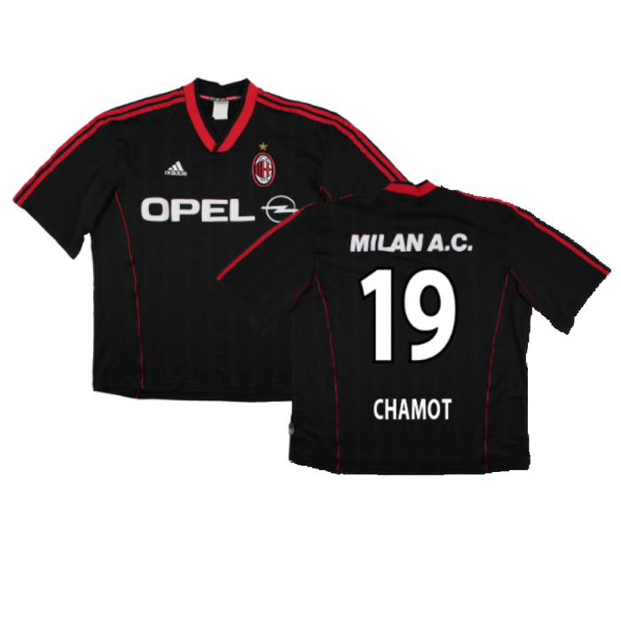 AC Milan 2000-01 Adidas Training Shirt (XL) (Chamot 19) (Good)