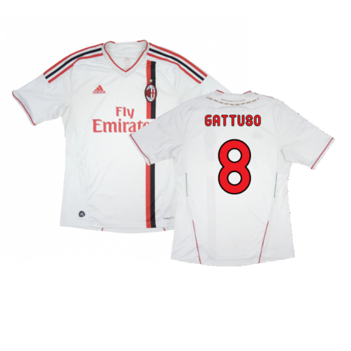 AC Milan 2011-12 Away Shirt (XXL) (Good) (Gattuso 8)