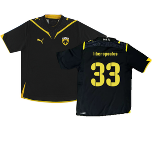 AEK Athens 2009-10 Away Shirt (M) (Excellent) (Liberopoulos 33)_0