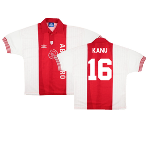 Ajax 1995-96 Special Home Shirt (M) (Excellent) (Kanu 16)_0