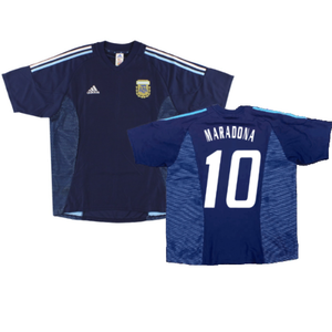 Argentina 2002-04 Away Shirt (XXL) (Excellent) (MARADONA 10)_0