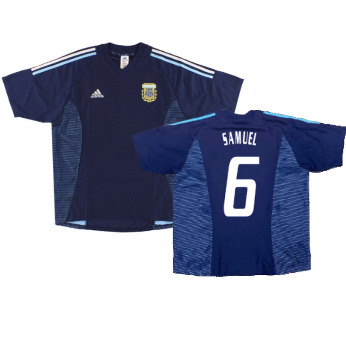 Argentina 2002-04 Away Shirt (XXL) (Excellent) (Samuel 6)