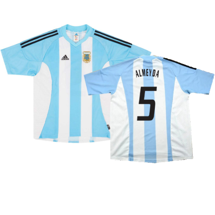 Argentina 2002-04 Home Shirt (L) (Excellent) (Almeyda 5)