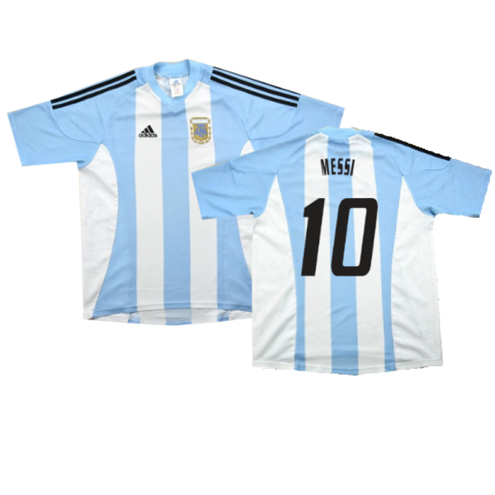 Argentina 2002-04 Home Shirt (L) (Excellent) (MESSI 10)