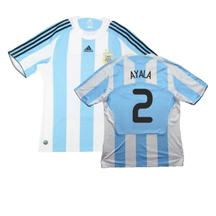 Argentina 2008-09 Home Shirt (L) (Good) (Ayala 2)