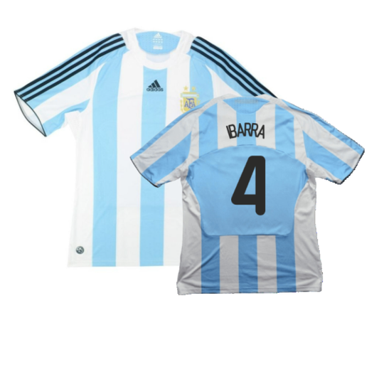 Argentina 2008-09 Home Shirt (L) (Good) (Ibarra 4)_0