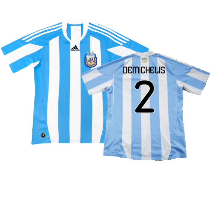 Argentina 2010-11 Home (L) (Excellent) (Demichelis 2)