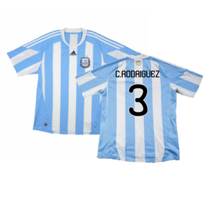 Argentina 2010-11 Home Shirt (Excellent) (C.Rodriguez 3)_0