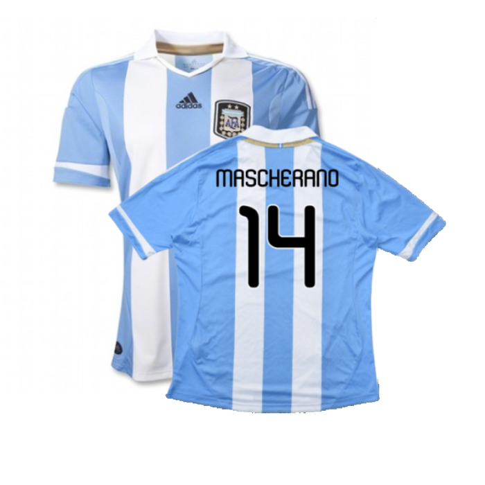 Argentina 2011-2012 Home Shirt (L) (Good) (Mascherano 14)