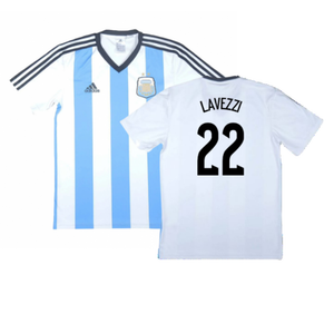 Argentina 2013-15 Basic Home Shirt (Very Good) (Lavezzi 22)_0