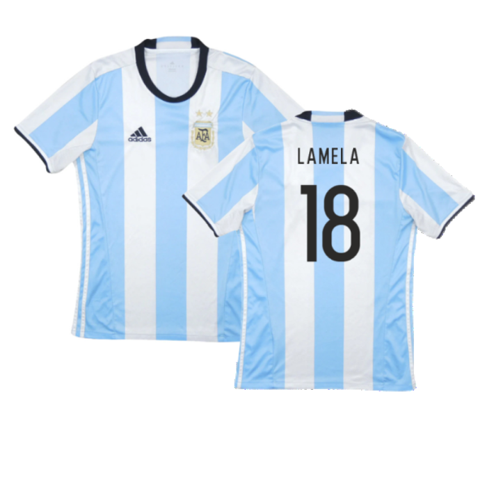 Argentina 2016-17 Home Shirt (Excellent) (Lamela 18)