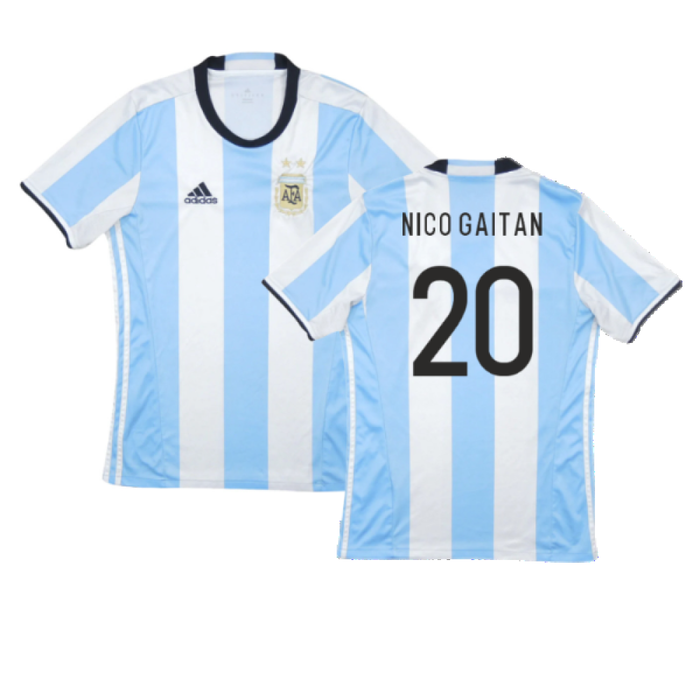 Argentina 2016-17 Home Shirt (Excellent) (Nico Gaitan 20)