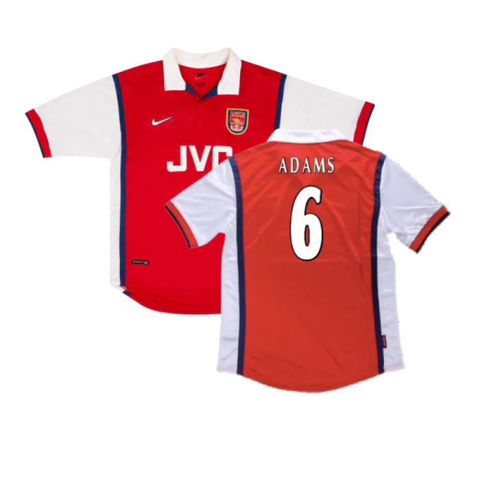 Arsenal 1998-99 Home Shirt (2XL) (Good) (Adams 6)