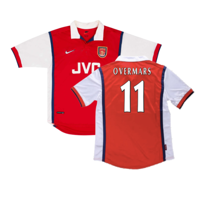 Arsenal 1998-99 Home Shirt (2XL) (Good) (Overmars 11)