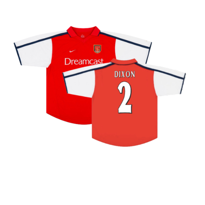 Arsenal 2000-02 Home Shirt (S) (Very Good) (Dixon 2)