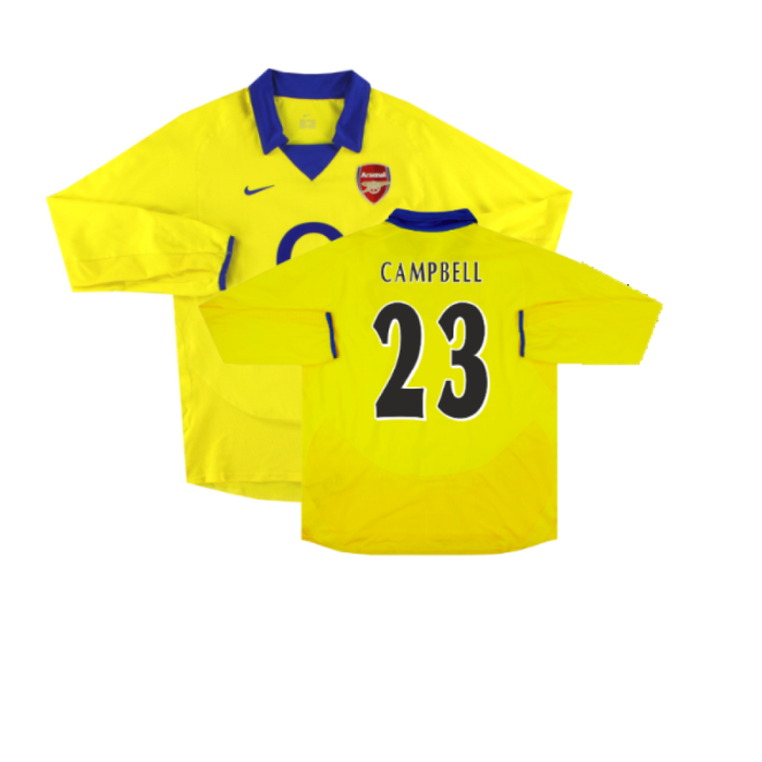 Arsenal 2003-05 Long Sleeve Away Shirt (Excellent) (Campbell 23)