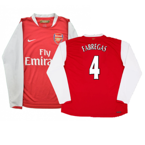 Arsenal 2006-07 Long Sleeve Home Shirt (XXL) (Excellent) (Fabregas 4)_0