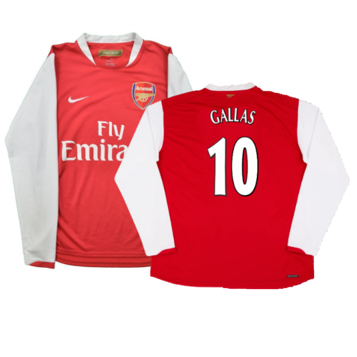 Arsenal 2006-07 Long Sleeve Home Shirt (XXL) (Excellent) (Gallas 10)