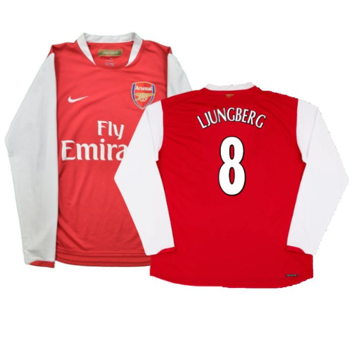 Arsenal 2006-07 Long Sleeve Home Shirt (XXL) (Excellent) (Ljungberg 8)