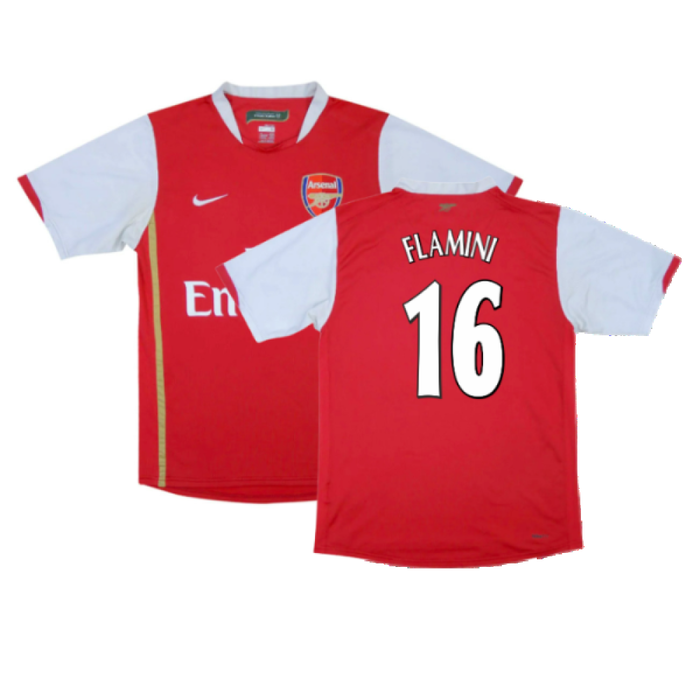 Arsenal 2006-08 Home Shirt (XL) (Excellent) (Flamini 16)