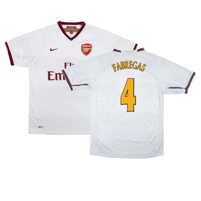 Arsenal 2007-08 Away Shirt (XL) (Excellent) (Fabregas 4)