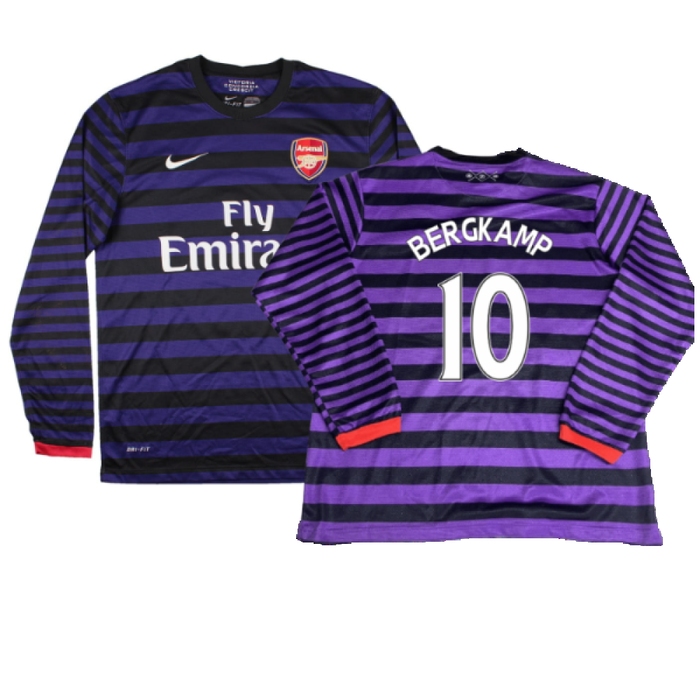 Arsenal 2012-13 Away Long Sleeve Shirt (M) (Good) (Bergkamp 10)