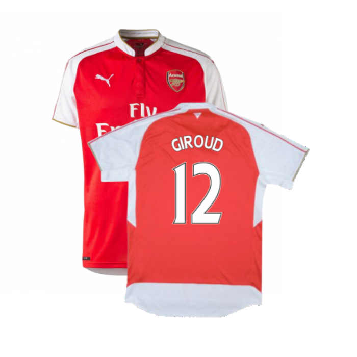 Arsenal 2015-16 Home Shirt (Excellent) (Giroud 12)