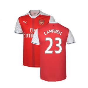 Arsenal 2016-17 Home Shirt (XL) (Excellent) (CAMPBELL 23)_0