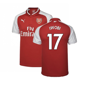 Arsenal 2017-18 Home Shirt (XL) (Very Good) (Iwobi 17)_0