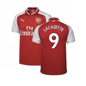 Arsenal 2017-18 Home Shirt (XL) (Very Good) (Lacazette 9)_0