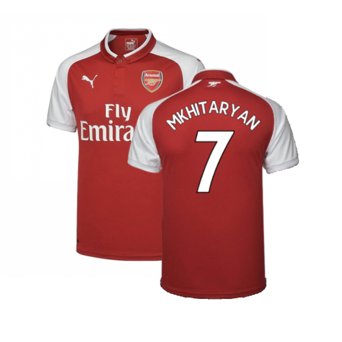 Arsenal 2017-18 Home Shirt (Excellent) (Mkhitaryan 7)