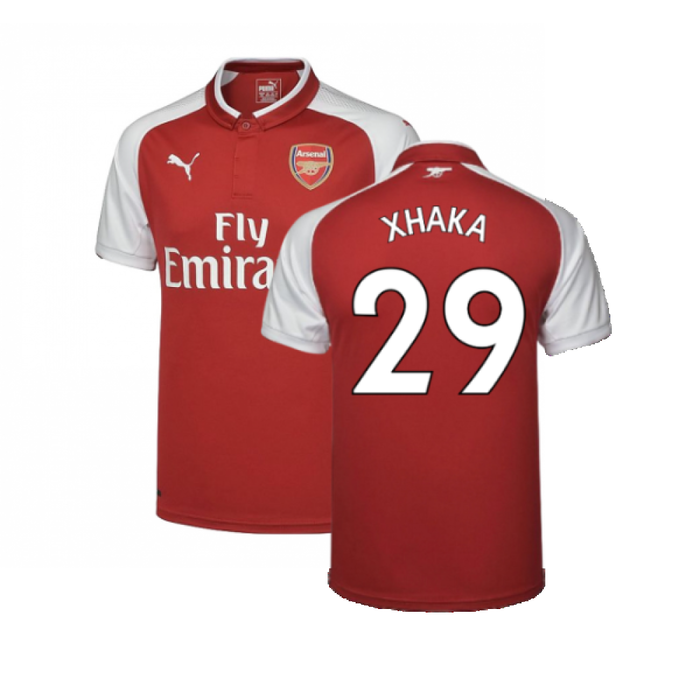 Arsenal 2017-18 Home Shirt (M) (Excellent) (Xhaka 29)