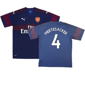 Arsenal 2018-19 Away Shirt (S) (Excellent) (Mertesacker 4)_0