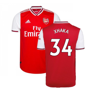 Arsenal 2019-20 Home Shirt (M) (Excellent) (XHAKA 34)_0