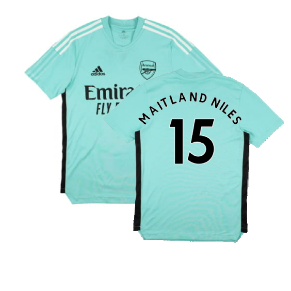 Arsenal 2021-2022 Adidas Training Shirt (XS) (MAITLAND NILES 15) (Excellent)_0