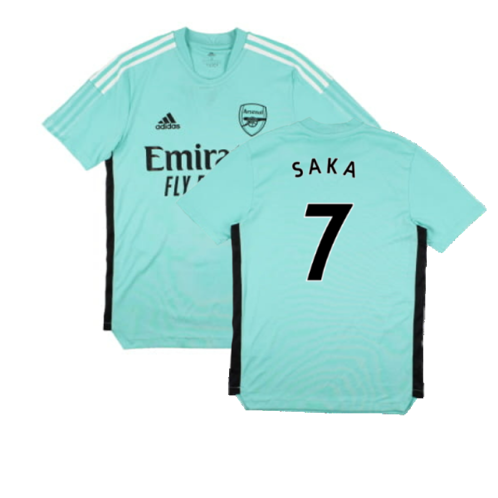 Arsenal 2021-2022 Adidas Training Shirt (XS) (SAKA 7) (Excellent)_0