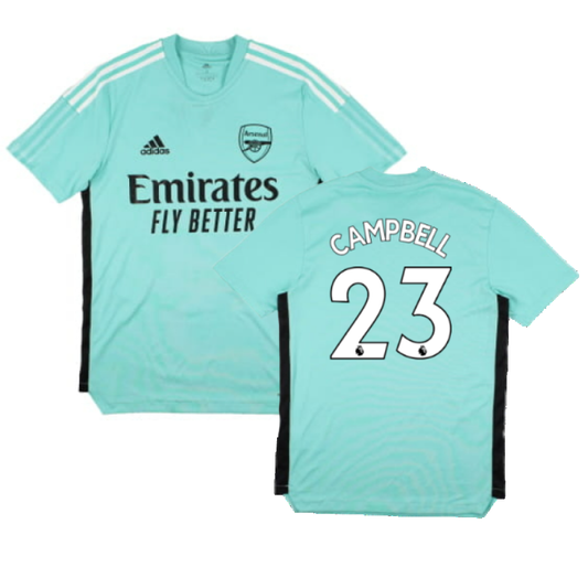 Arsenal 2021-22 Adidas Training Shirt (S) (CAMPBELL 23) (Excellent)_0