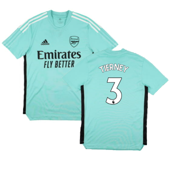 Arsenal 2021-22 Adidas Training Shirt (S) (TIERNEY 3) (Excellent)