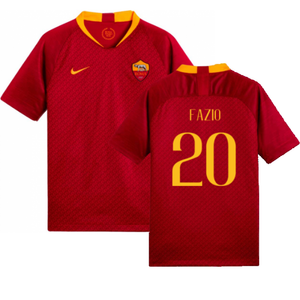 AS Roma 2018-19 Home Shirt (Mint) (Fazio 20)_0