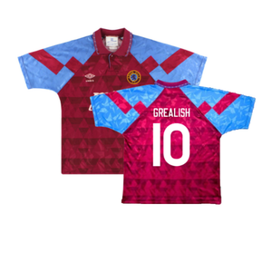 Aston Villa 1990-92 Home Shirt (XL) (Very Good) (Grealish 10)_0